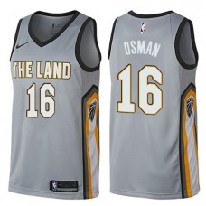 Cheap Cedi Osman Cavaliers Swingman Gray NBA City Jersey