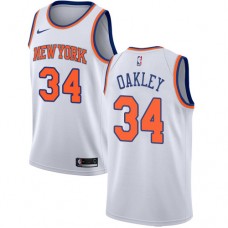 Cheap Charles Oakley Knicks White Jersey #34 Nike NBA