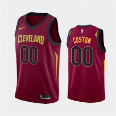 Cheap Custom Cavaliers Icon NBA Jerseys Red For Sale