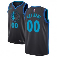 Cheap Custom Mavericks Nike Charcoal Jersey City Edition For Sale