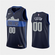 Cheap Custom Mavericks Skyline Statement NBA Jerseys For Sale