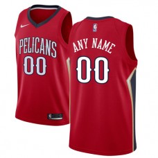 Cheap Custom Pelicans Nike Red Jersey Statement Edition For Sale