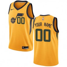 Cheap Customized Jazz Statement Edition Gold Jersey For Sale