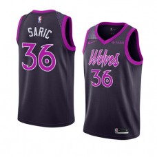 Cheap Dario Saric Timberwolves City Jersey Navy Purple For Sale