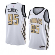 Cheap DeAndre Bembry Hawks City NBA Jerseys White For Sale