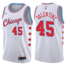 Cheap Denzel Valentine Bulls City Jersey Nike NBA White