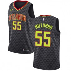 Cheap Dikembe Mutombo Hawks New Black Jerseys NBA Icon Edition
