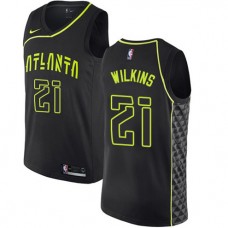 Cheap Dominique Wilkins New Hawks Black Jersey NBA City Edition