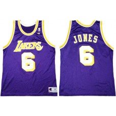 Cheap Eddie Jones LA Lakers Retro NBA Jersey Purple Sale