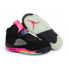 Cheap Girls Air Jordan 5 Pink Citrus Black Pink For Sale