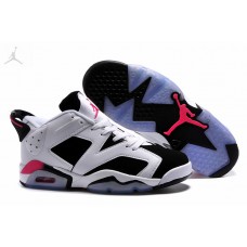 Cheap Girls Air Jordan 6 Low Sport Fuchsia White Black Sale