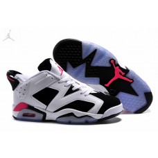 Cheap Girls Air Jordan 6 Low Sport Fuchsia White Black Sale