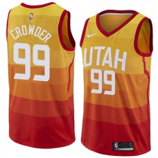 Cheap Jae Crowder Jazz City Edition Jersey Orange For Sale