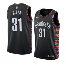 Cheap Jarrett Allen Nets City NBA Jersey Nike Black For Sale