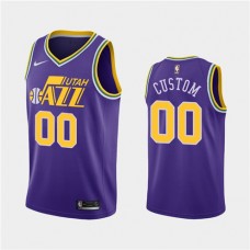 Cheap Jazz Custom Classic NBA Jerseys Purple For Sale