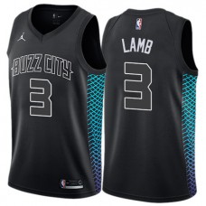 Cheap Jeremy Lamb Hornets Black Jersey NBA Buzz City Edition