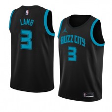 Cheap Jeremy Lamb Hornets Buzz City NBA Jerseys Black For Men