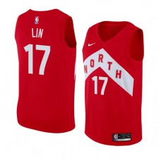 Cheap Jeremy Lin Raptors Earned Edition NBA Jerseys Red For Sale