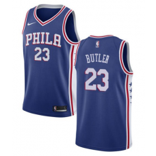 Cheap Jimmy Butler 76ers Cream Blue NBA Away Jersey For Sale
