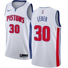 Cheap Jon Leuer Home Pistons Jersey White NBA Association Edition
