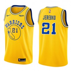 Cheap Jonas Jerebko Warriors Hardwood Classic Jersey Gold Sale