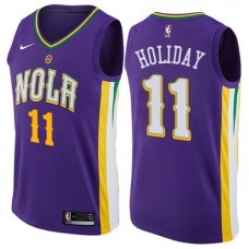 Cheap Jrue Holiday NOLA Pelicans Purple Jerseys NBA City Edition