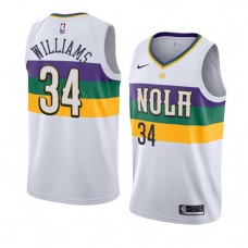 Cheap Kenrich Williams NOLA Pelicans City Jerseys White For Sale