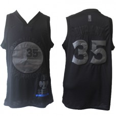 Cheap Kevin Durant Warriors MVP Honorary Edition Black Jerseys