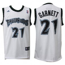 Cheap Kevin Garnett Vintage Timberwolves Jersey White For Sale