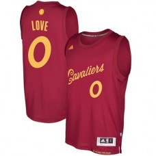 Cheap Kevin Love Cavaliers Wine Red Christmas Jersey NBA 2016-2017