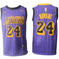 Cheap Kobe Bryant Lakers Wish Black Purple City Edition Jersey