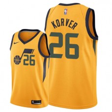 Cheap Kyle Korver New Jazz Statement NBA Jerseys Gold For Sale