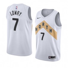 Cheap Kyle Lowry New Raptors City NBA Jerseys OVO White For Sale