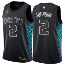 Cheap Larry Johnson Hornets New Black City Jersey NBA Sale