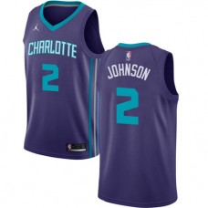 Cheap Larry Johnson Hornets Purple Jordan Jerseys NBA For Sale