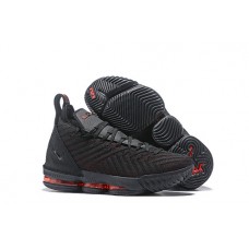 Cheap LeBron 16 Fresh Bred Black Red On Feet For Sale