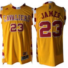 Cheap Lebron James Cavaliers Throwback Jersey Yellow For Sale