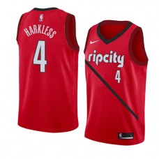 Cheap Maurice Harkless Blazers Rip City Earned Red NBA Jerseys