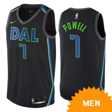 Cheap Mavericks Dwight Powell Swingman City NBA Jersey Black