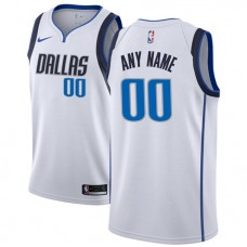 Cheap Mavericks White Custom Jersey Association Edition For Sale