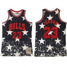 Cheap Michael Jordan Bulls Black Independence Day Retro Jersey