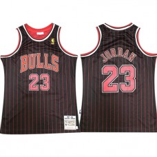 Cheap Michael Jordan Mitchell And Ness Bulls Pinstripe Retro Jersey