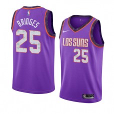 Cheap Mikal Bridges Suns City NBA Jerseys Purple For Sale