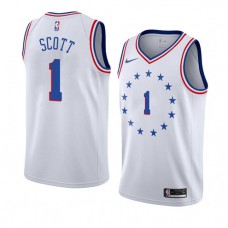 Cheap Mike Scott 76ers Earned Edition NBA Jerseys White For Sale