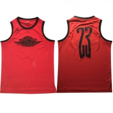 Cheap MJ Jordan 23 Alternate NBA Jerseys Red For Sale