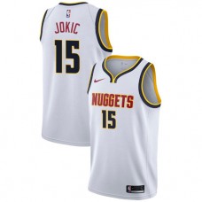 Cheap Nikola Jokic Nuggets Association Wihte Jersey 2018-19 Sale