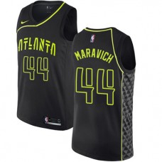 Cheap Pete Maravich Hawks New Black Jersey NBA City Edition