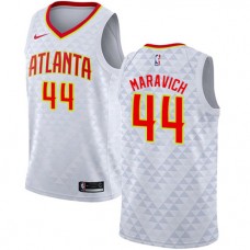 Cheap Pete Maravich Hawks New White Jerseys NBA Association Edition