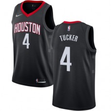 Cheap PJ Tucker Rockets NBA Jersey #4 Black Alternate 2017
