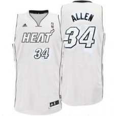 Cheap Ray Allen Heat ALL White Hot NBA Jersey For Sale